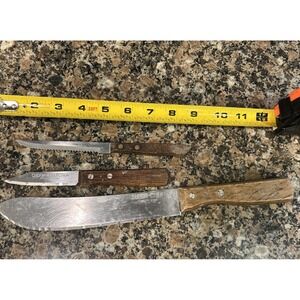 Lot Chef's Collection Super Chef Butcher Knife Stainless Steel Blade Made Taiwan